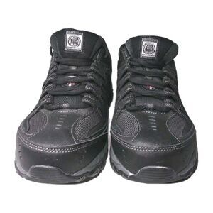 Skechers Steel  Toe Work Shoes Mens Size 9 Relaxed fit Cankton T77055 Black